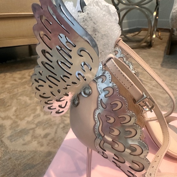 Sophia Webster Nude Evangeline Butterfly Heels Sandals sz 38 (US 7) - Picture 3 of 7